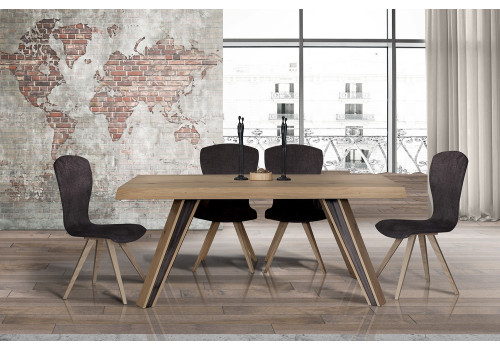 Τραπεζαρία σετ με 6 καρέκλες σε ξύλο δρυς ρουστίκ 180×95 Νο4037 Τραπεζαρία σετ με 6 καρέκλες σε ξύλο δρυς ρουστίκ 180×95 Νο4037