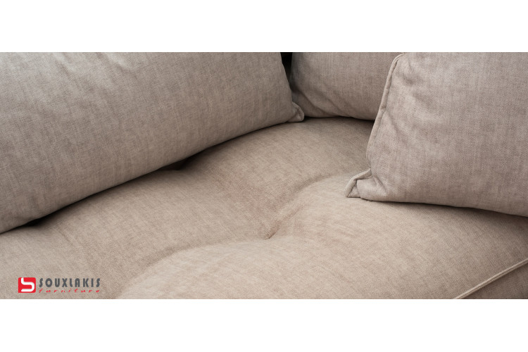 Σαλόνι γωνία πι με σχέδιο στα καθίσματα 380×260×160×105  Νο6045