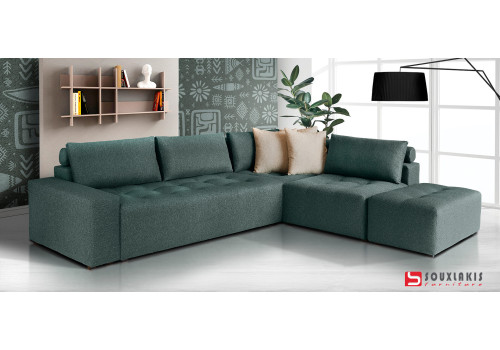 Σαλόνι γωνία με αφρολάτεξ καθίσματα 290×230×100 Νο6066