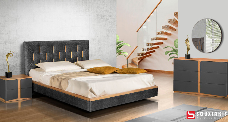 Κρεβατοκάμαρα με ιδιαίτερο Design στο κεφαλάρι No5054